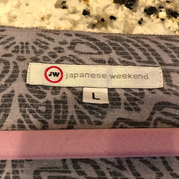 Japanese Weekend Maternity dress floral grey L - Picture 6 of 7